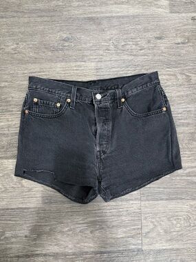 Levi’s 501 High-Rise Black Denim Women’s Shorts